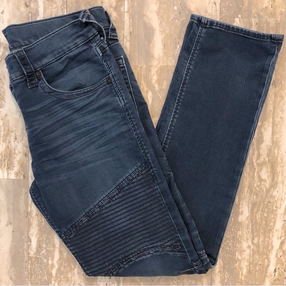 True Religion Slim Moto Blue Jeans Men’s Size 33 - Picture 1 of 16